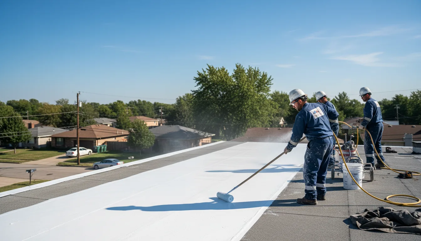 Commercial roof coating in Wesco, MO near me